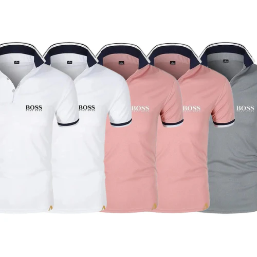 Luxury Polo Shirt 5-Piece Set